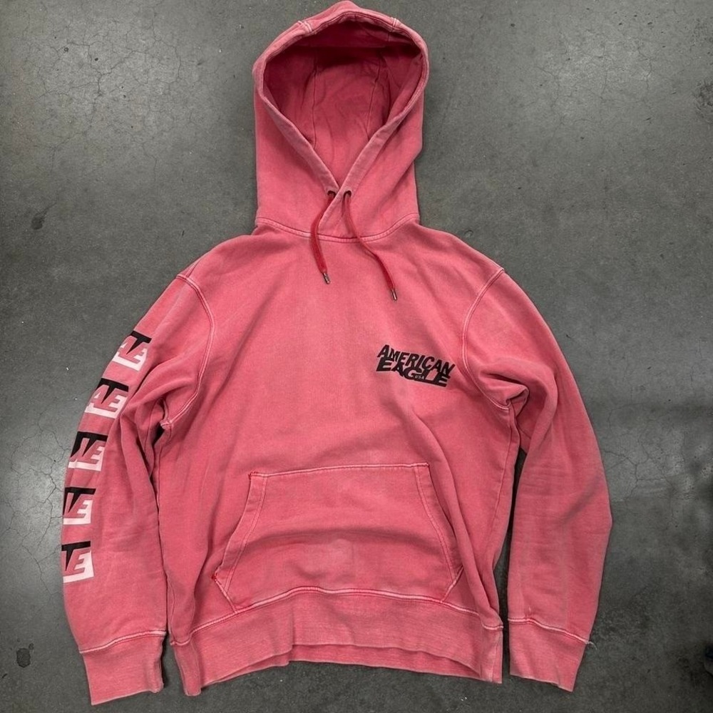 American Eagle Y2K pink oversized hoodie Pre-Owned Good Condition Size Lg
